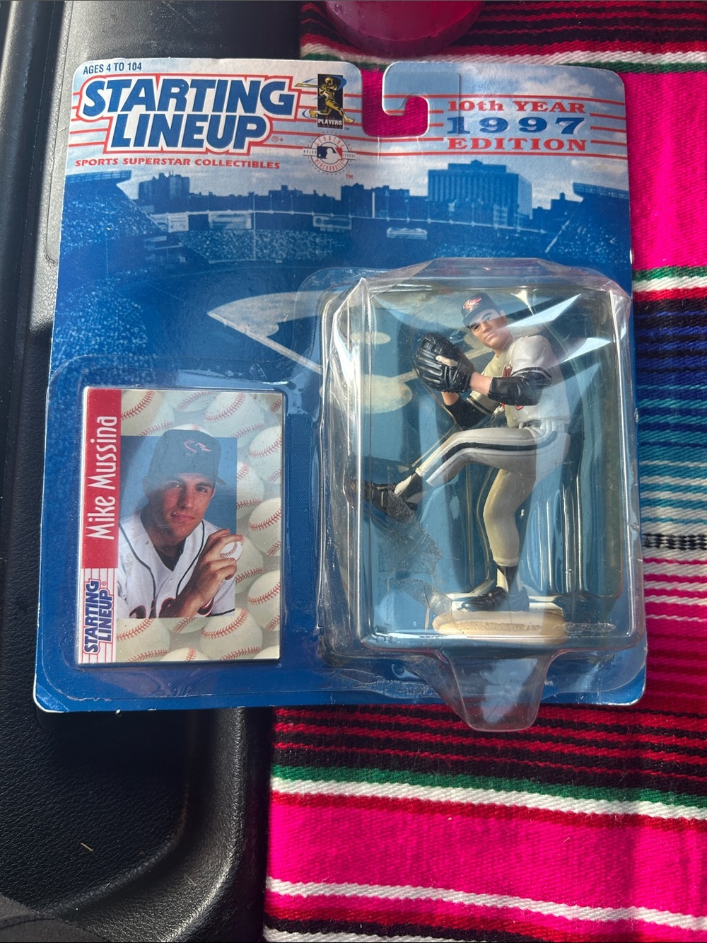 Starting Lineup 1997 Mike Mussina Baseball Figure - Blue & White